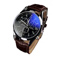 Popular Leather Wrist Quartz Watches Mens Watches Custom Logo
