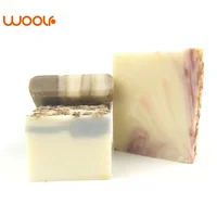 Custom Hand Made organic natural oem vegan Oatmeal rice Cold Process Handmade Soap