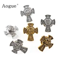 Trendy Brooch Pins Holy Grail Saint Christ Metal Badges Pigeon Cross Lapel Pins for Clothes Vintage Boutonniere Collar Jewelry