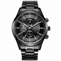 Mens thin stainless steel strap watches sport luminous waterproof wristwatches man black cool watch custom your own logo