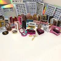 wholesale custom strip 3d 5d mink lashes private label 25mm natural mink lashes*