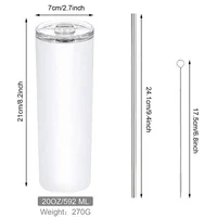 20oz skinny stainless steel sublimation blank coffee tumbler