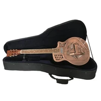 Aiersi Brand Triolian Cutway Tricone Metal Body Electric Resonphonic Resonator Guitar