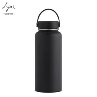 Hydr 32oz Double Wall Vacuum Insulated Stainless Steel Leak Proof Sports Flask Water Bottle Wide Mouth with BPA Free Flex Cap