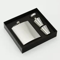 Seaygift whiskey 7oz ounce Personalized Groomsmen gift ,best man gift stainless steel hip flask set