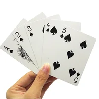 Custom Printing Black Core High Quality Paper Material For Entertainment Playing Card Casino Poker Card Advertising Game Card