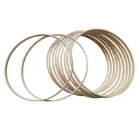 Bedding shower decorations 8-30cm hanging frame circle infant crib baby mobile holder embroidery hoop wooden ring