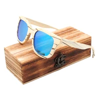 Super thin eco-friendly handmade wooden bamboo custom logo design polarized sunglasses