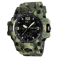 Skmei 1155 B Big Digital Watches Military Army Men Watch 30M Water Resistant Date Calendar LED Sports Men Business Wristwatches