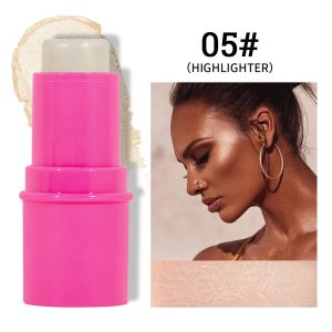 Cross-border contouring and highlighting stick multi-functional makeup facial blush primer pearlescent brightening silkworm nose shadow contour stick