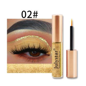 Cross-border wholesale liquid eyeliner, pearlescent Color_julystar, waterproof eye shadow.