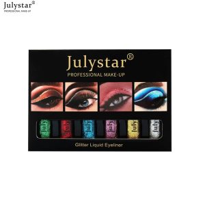 Julystar cross-border Color_julystar pearlescent eyeliner non-smudge liquid eyeliner set eyeliner pen waterproof wholesale