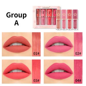 Velvet matte lipstick set: European & American, non-fading, wholesale.