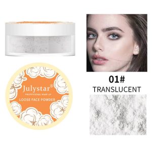 julystar Concealer Loose Powder Lightly Nude Contouring Matte Powder Waterproof and Sweat-proof No-Removal Setting Powder Cross-border Makeup