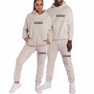 Customized Printed Men Tracksuit Women Hooded Sweatshirts and Jogger Pants Unisex Daily Casual Sports Long Sleeve Hoodies Suit