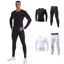 2pcs Men Compression Sportswear Suit Elastic Training Sports Yoga Sets Workout Jogging Fitness Clothing Tracksuit Pants Sporting