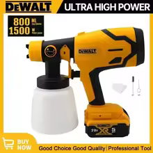 Dewalt Cordless Electric Spray Gun Portable Paint Sprayer High Power Auto Furniture Coating Airbrush For Dewalt Battery