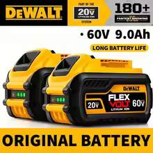 DeWALT Original Battery 20V/60V 6Ah 9Ah MAX FlexVolt for DCB606 DCB205 DCB206 DCB209 DCB182 Power Tool