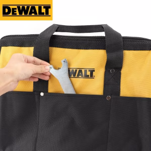 DEWALT Wear-Resistant Tool Bag High-Capacity for Power Tools & Hand Tools Storage in Construction, Workshop & Home DIY