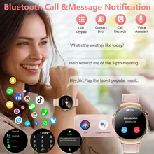 Elegant women’s Bluetooth smart watch with call and message notifications