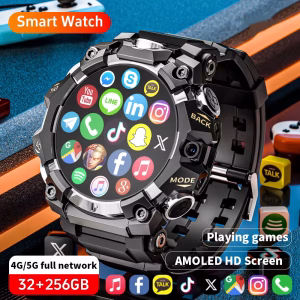 4G/5G Full Netcom Smartwatch Android Smart Watch с 800W двойна камера GPS WIFI NFC Google Play Store Слот за SIM карта 256GB ROM