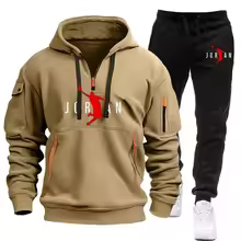 Winter hoodie set, pants, casual jogging clothes, sportswear, sportswear
