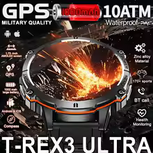 2025 New Outdoor Military Smart Watch Men 1.73" AMOLED IP69K 10ATM Waterproof 1000mAh Super Large Battery BT Call Watches Men