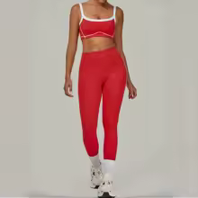 2PCS Women's Removable Padding Sports Bra Pants Yoga Set High Waist Peach Hip Fitness Suit Running Workout Gym Leggings Yoga Set