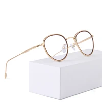 Round Circle Clear Lens Women Designer Eyeglasses Frame