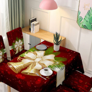 2022 New Christmas Chair Covers With Tablecloth
