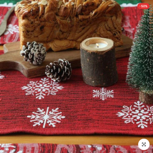 Snow Man Christmas Table Runner