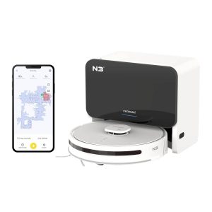 Neakasa N3 Robot Vacuum and Mop Combo with Self-Empty, 4000Pa Suction, 320mins Run-time, Wi-Fi Connected, Carpet Detection, Laser Navigation, No-go Zo