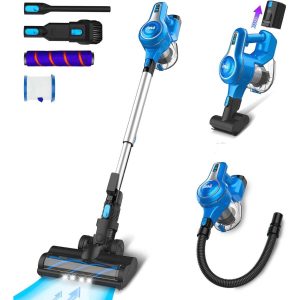 INSE S6T Cordless Vacuum Cleaner: 10-in-1, 28Kpa Power, 45min Runtime, Pet Hair Tool, Lightweight for Home Cleaning.