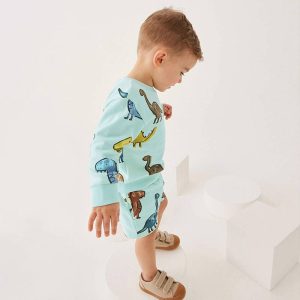Little maven autumn boy's sweater suit boy European and American long-sleeved children's suit cotton shorts suit
