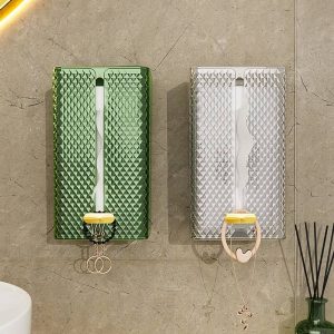 Yimijia tissue box wall-mounted facial tissue wash face towel storage box toilet bathroom kitchen upside-down pumping paper box