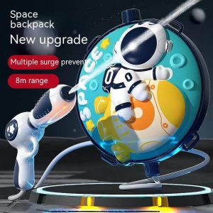 Children's backpack water gun toy pull-out beach water summer stall electric burst water spray gun wholesale