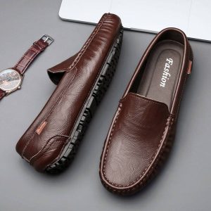 Cross-border live broadcast explosive Doudou shoes cross-border large size lazy driving shoes British casual shoes new summer men's shoes