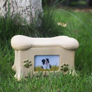 Resin pet urn Souvenir box for dogs and cats