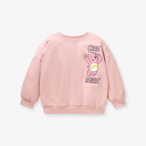 Little maven girls long-sleeved sweater print cute pullover sweater autumn pure cotton children's cartoon top