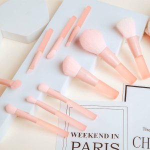 Make Up Brushes Synthetic pink crystal Makeup Brushes professional Makeup Brush Set With bag