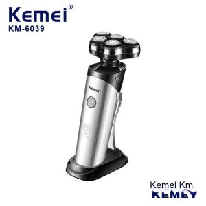 Kemei/KEMEI cross-border charging base electric razor new floating knife net anti-clip digital display razor