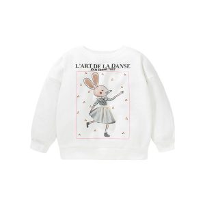 Little maven autumn long-sleeved girls' sweater printed cotton top European and American new children's pullover