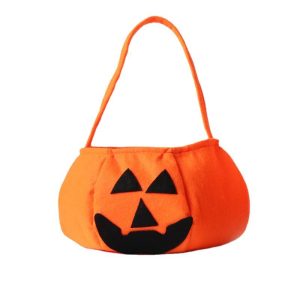 Halloween pumpkin bag portable three-dimensional non-woven bag candy bag Halloween products makeup costume props