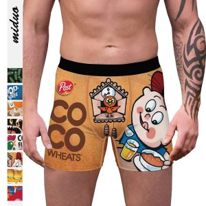 Custom Unbranded boxer shorts sexy funny cartoon print breathable polyester underpants boxers for men
