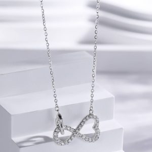 s925 sterling silver heart necklace