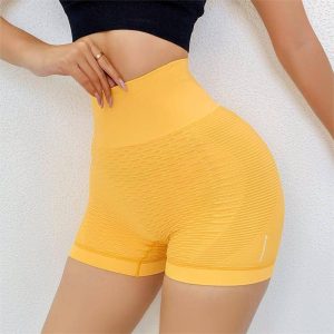 Cross-border Peach Yoga Sports Fitness Bodybuilding Abdominal Pants Hip-lifting High Waist Underwear Women's Body Shaping Anti-Flipping Safety Pa