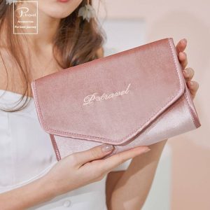 Luxury Fancy Organizer Storage Pouches Rolling Jewelry Storage Case