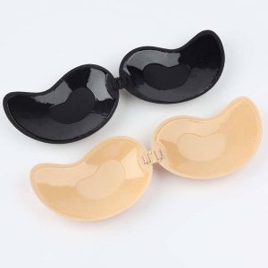 Mango Shape Silicone Strapless Invisible Bra Super Push Up Seamless Self-Adhesive Sticky Wedding Party Front Thick