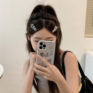 Skeleton Star Hair Clip