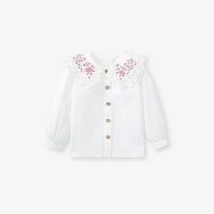 Little maven girl strap dress European and American children's skirt autumn cotton skirt children's embroidery children's skirt